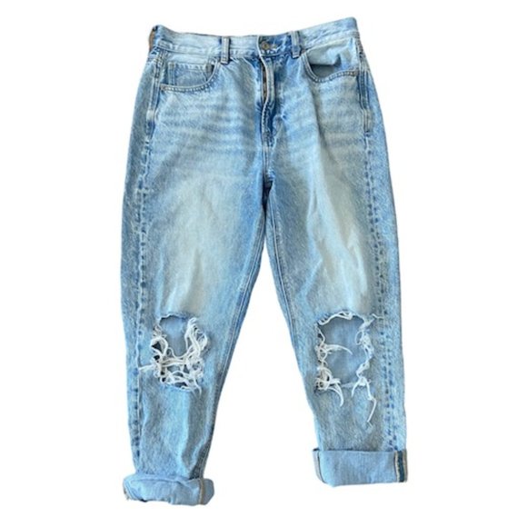 American Eagle Ripped Mom Jeans - Picture 1 of 3
